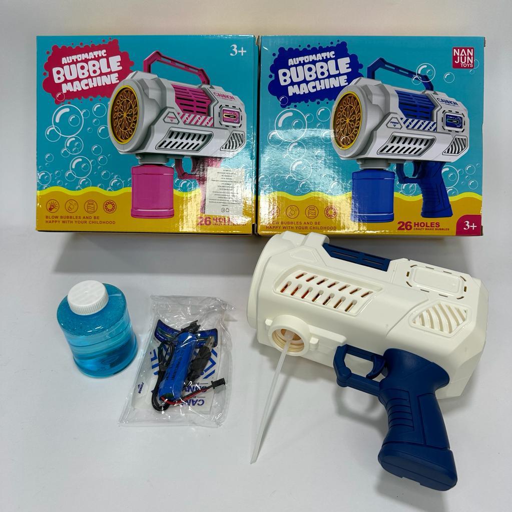 pistola de burbujas para niños