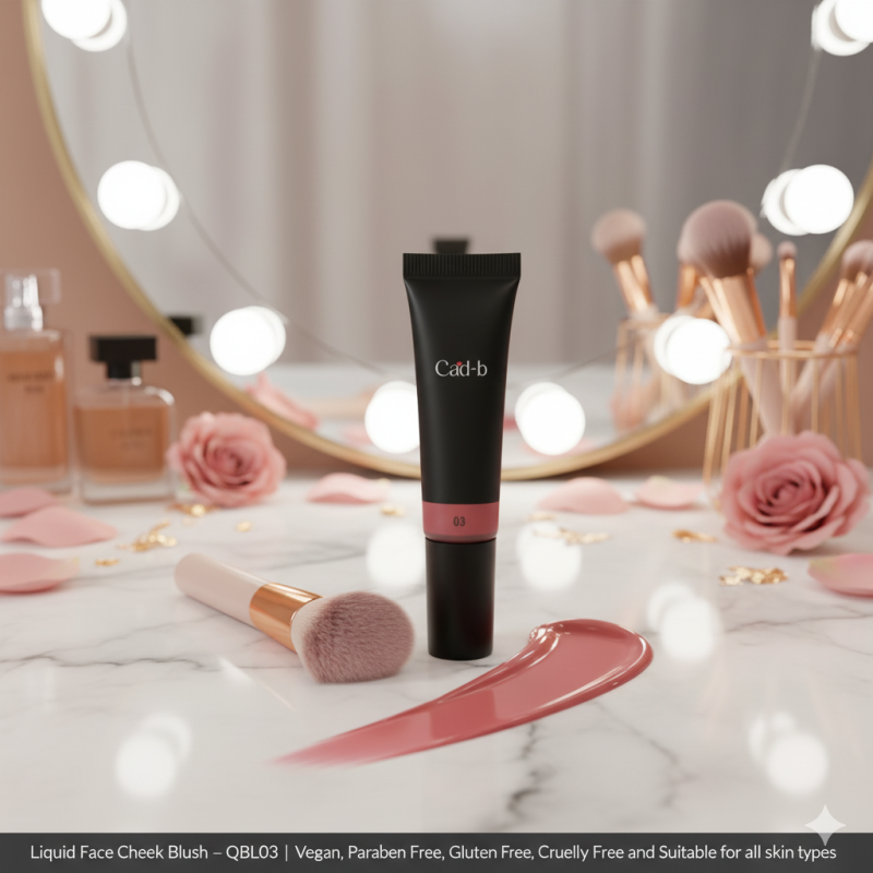 Liquid Face Cheek Blush - Pinch - QBL03 | Vegan, Paraben Free, Gluten Free, Cruelty Free and Suitable for all skin types